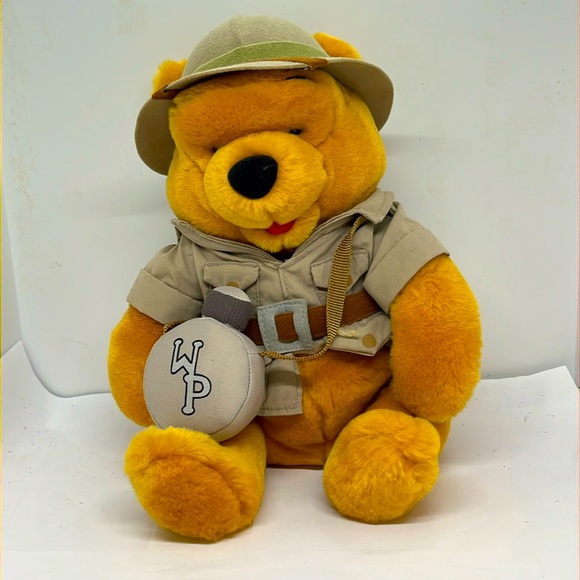 Vintage Disneyland Resorts Safari Winnie the Pooh Stuffed Toy - Picture 1 of 5